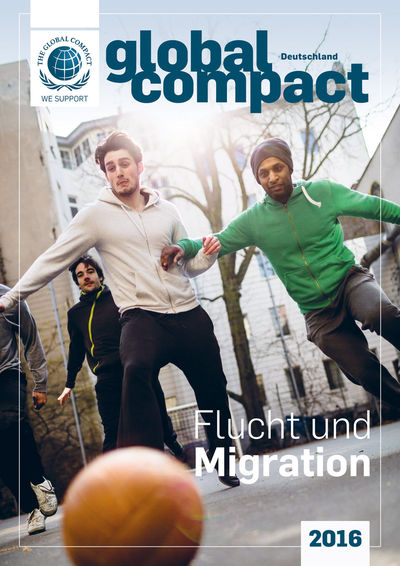 Cover des Jahrbuchs Global Compact Deutschland 2016.