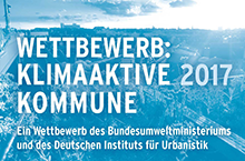 Logo des Wettbewerbs Klimaaktive Kommune 2017.
