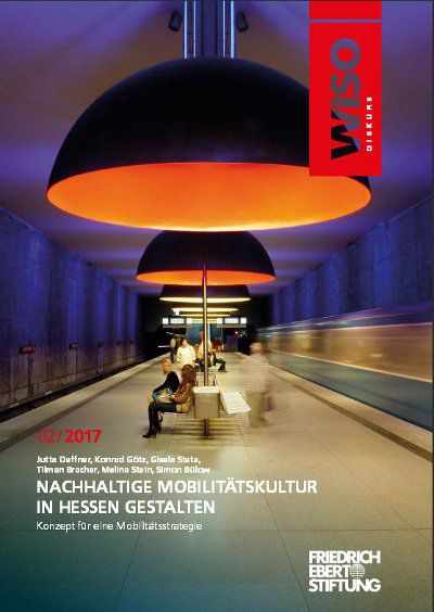 Das Cover der Studie Nachhaltige Mobilitätsstruktur in Hessen gestalten. 