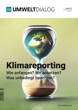 Cover UmweltDialog Magazin Ausgabe 20 Klimareporting