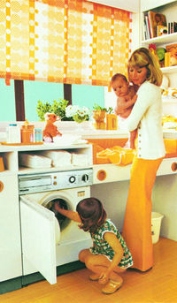 Mit der Miele „W 440“ schleuderte eine Miele-Waschmaschine 1970 zum ersten Mal mit 1.000 Umdrehungen.