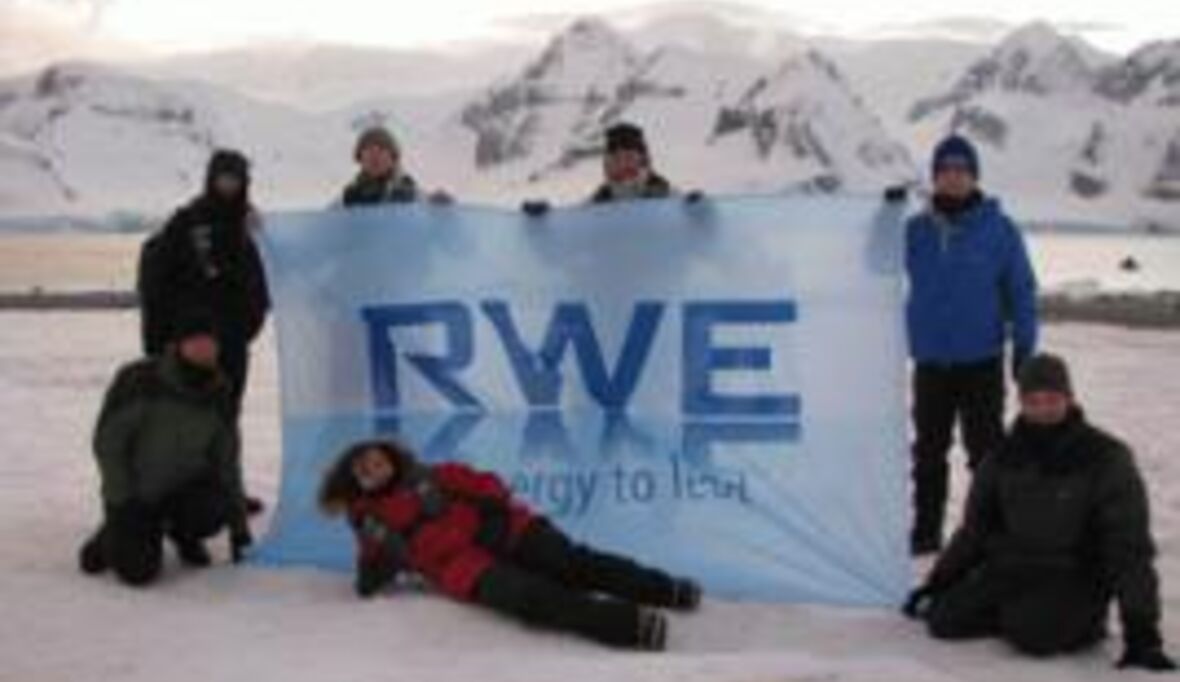 RWE Mitarbeiter als Antarktis-Botschafter