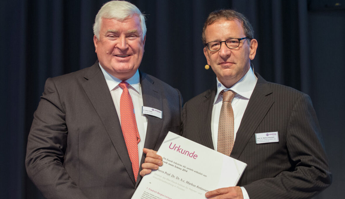 Evonik vergibt erstmals Friedrich-Bergius-Lecture