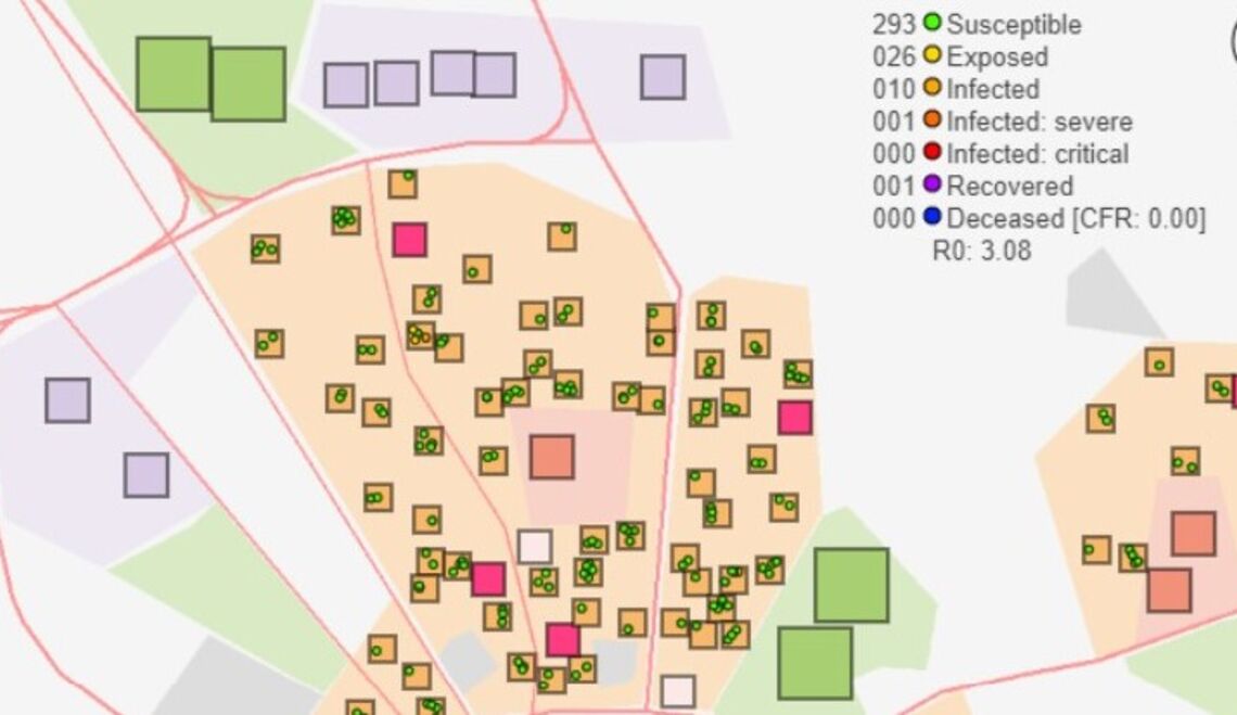 Corona: Simulation der Maßnahmen mit virtueller Stadt