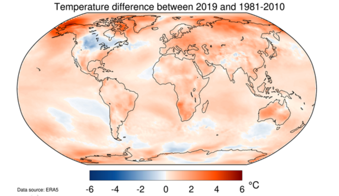 Das macht die letzten fünf Jahre zu den fünf Wärmsten überhaupt