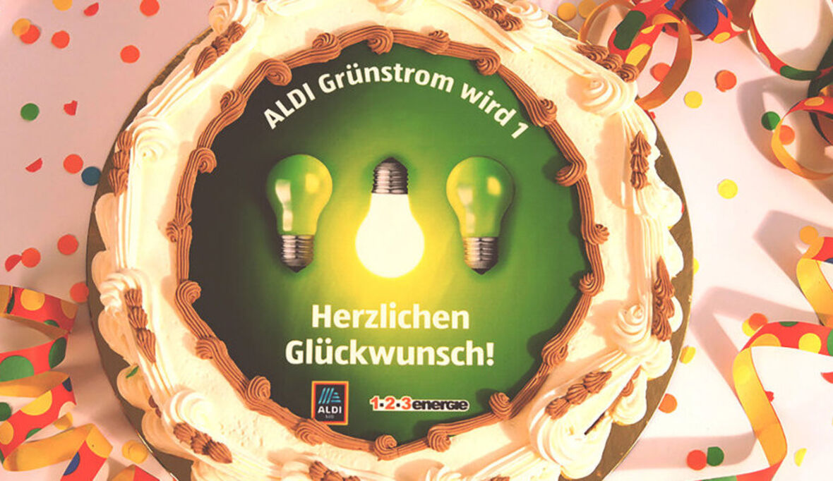 Ein Jahr ALDI Grünstrom