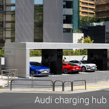 Blickpunkt Audi charging hub