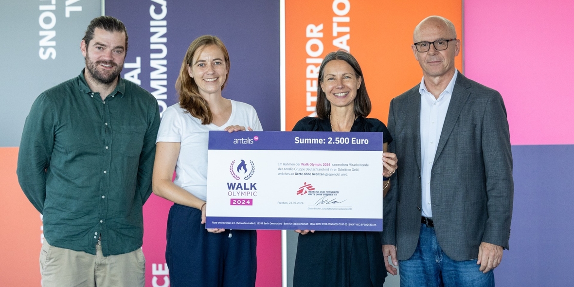 „Walk Olympics“ – Antalis unterstützt Ärzte ohne Grenzen mit 2.500€