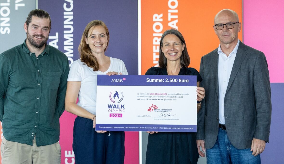 „Walk Olympics“ – Antalis unterstützt Ärzte ohne Grenzen mit 2.500€