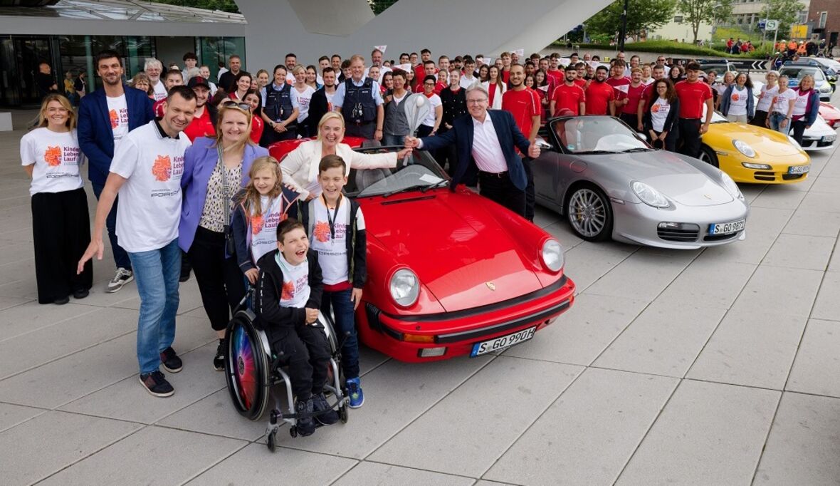 Kinder-Lebens-Lauf: Porsche unterstützt Kinderhospizarbeit