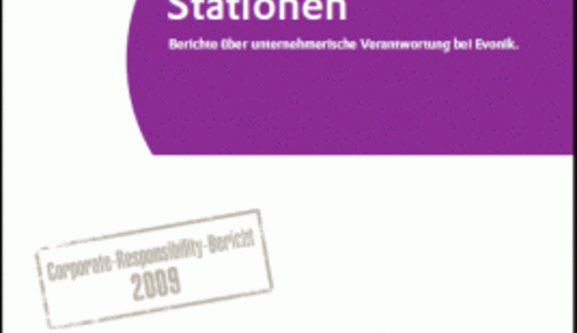 Neuer Nachhaltigkeitsbericht von Evonik erschienen