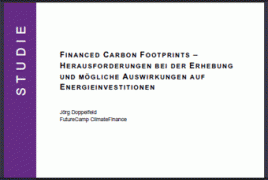 Studie "Financed Carbon Footprints"