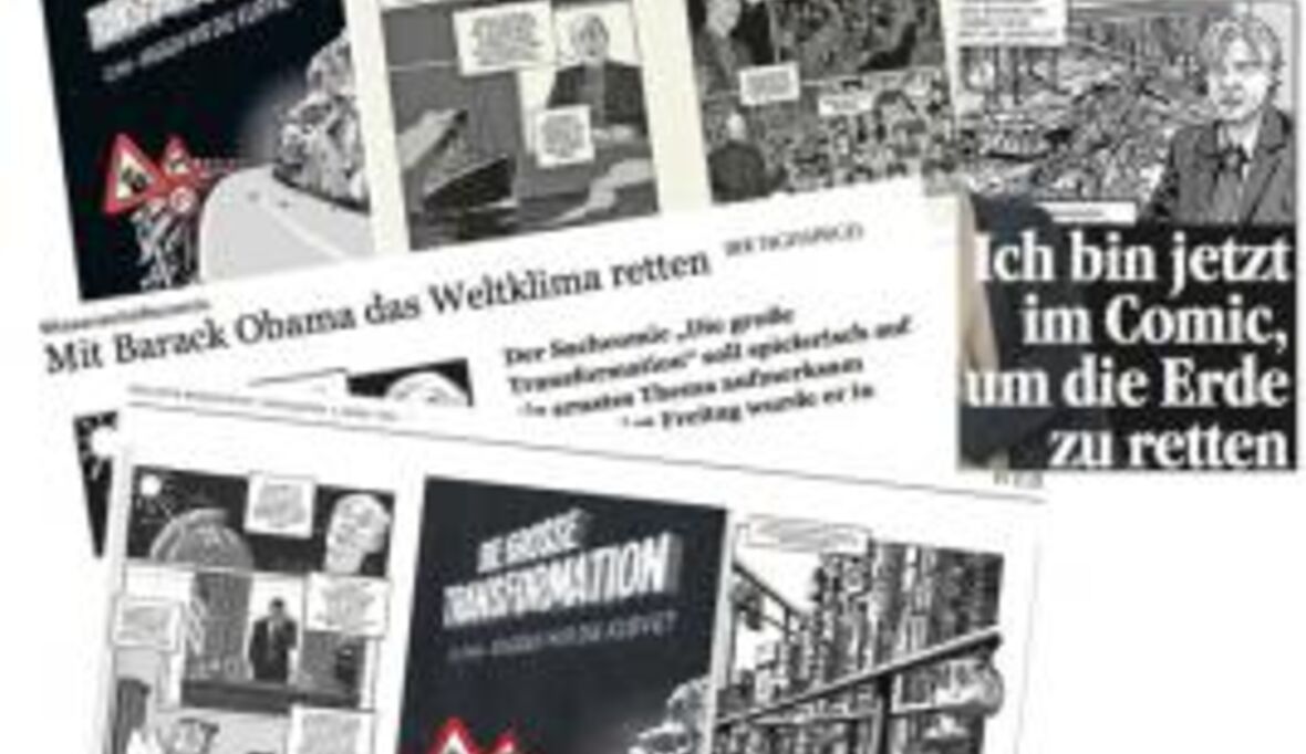 Wissenschaftler stoppen als Comic-Helden den Klimawandel