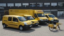 Deutsche Post DHL-Fuhrpark aus Elektrofahrzeugen in Bonn, Foto: Deutsche Post DHL, Jennifer Zumbusch