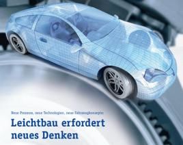 Die MVI Group setzt auf leichte Automobilkarossen. Ausschnitt vom Titelbild der Publikation "Leichtbau erfordert neues Denken“ der MVI Group