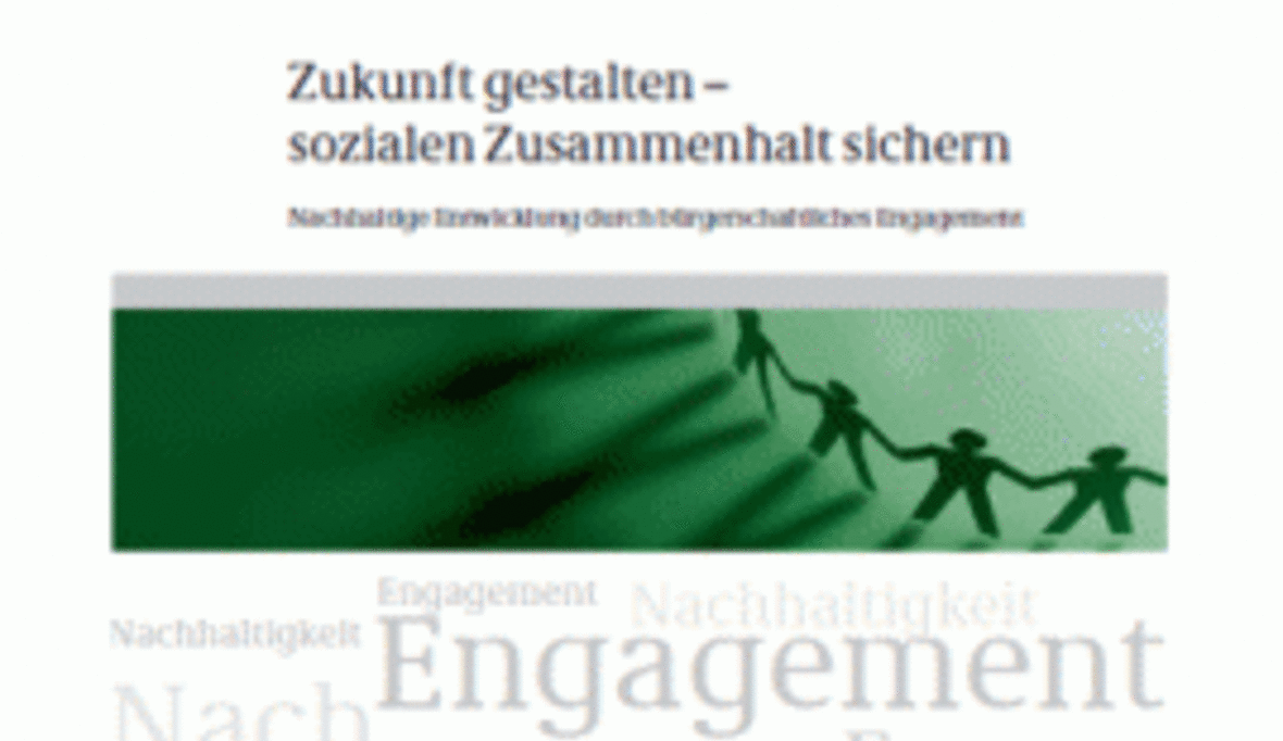 Mehr bürgerschaftliches Engagement für nachhaltige Entwicklung