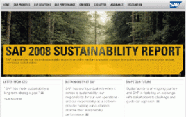 Interaktiver SAP Sustainability Report 2008